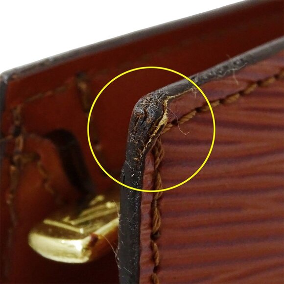 LOUIS VUITTON Brown Leather Bag - Picture 12 of 16